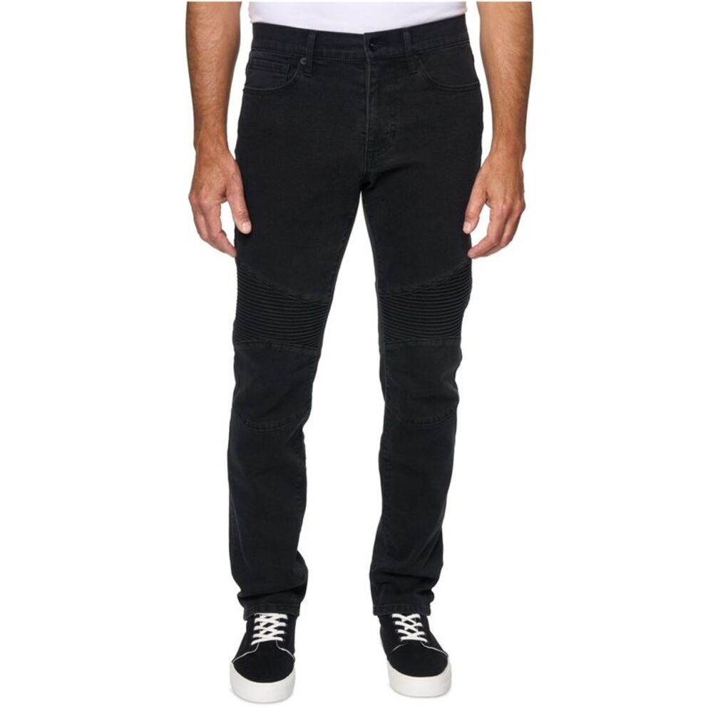 LAZER Mens Moto Stretch Straight Leg Skinny Jeans, NWT